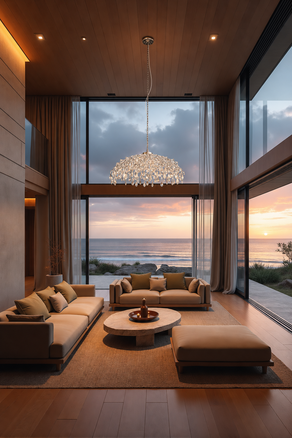Statement chandeliers for villas living rooms and large project interiors
