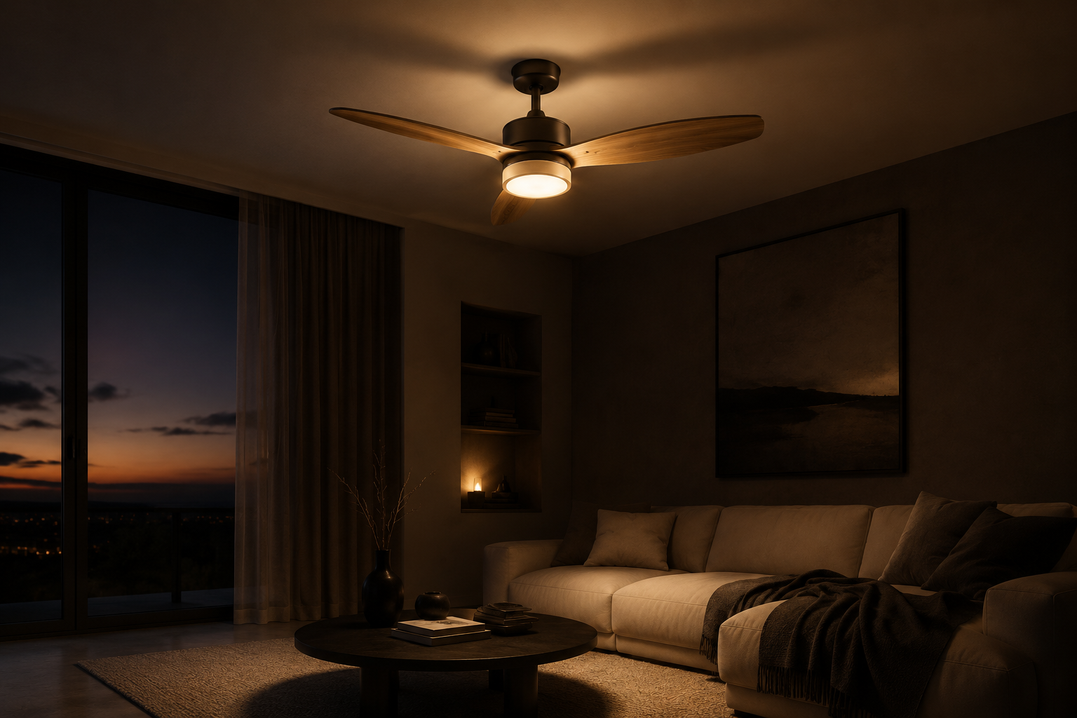 Fan Lights lighting detail