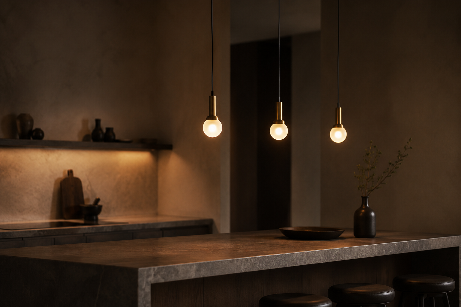 Small Pendants lighting detail